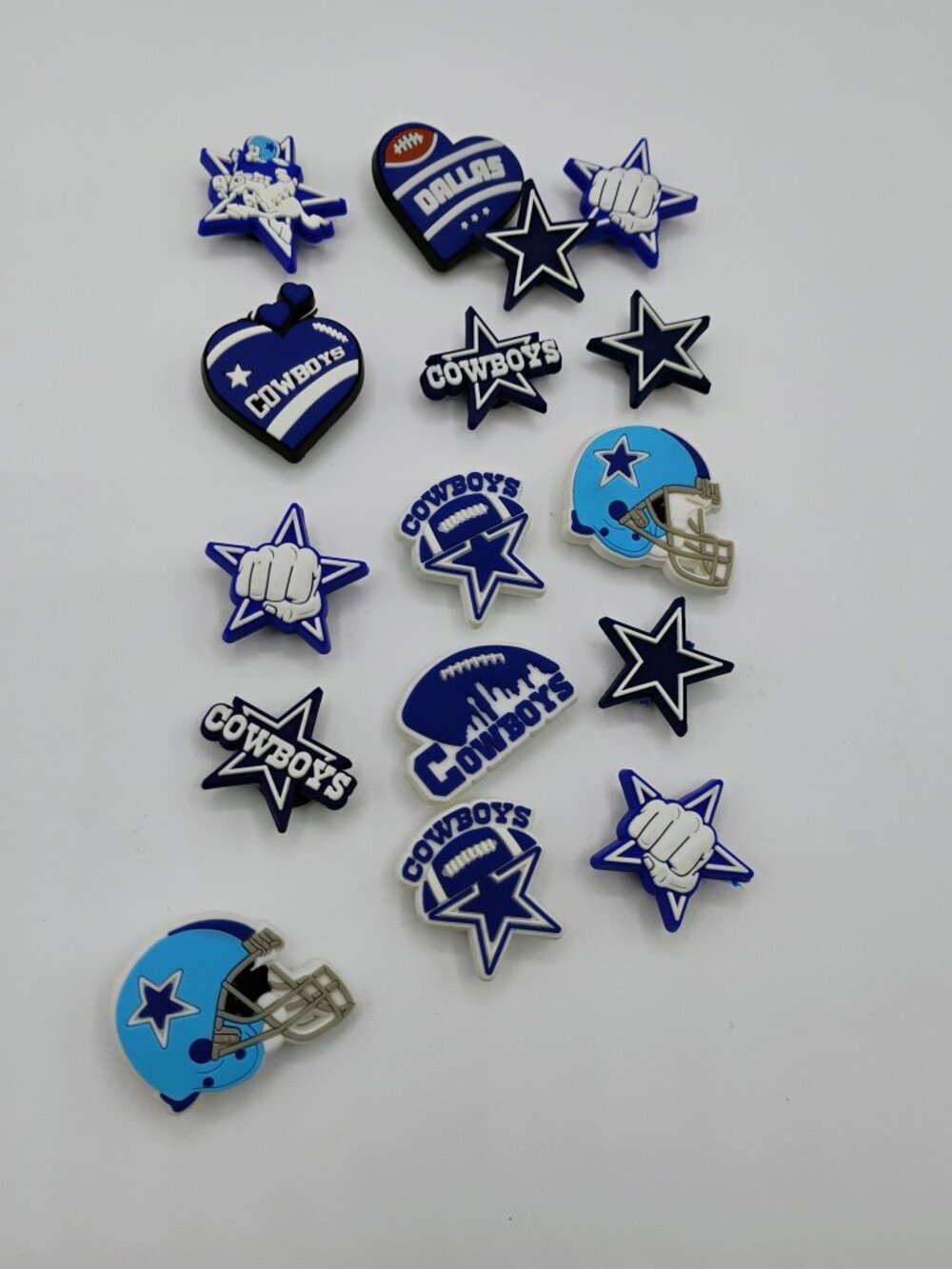 Detash Cowboys Croc Charms 16 pieces